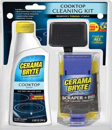 Cerama Bryte ceramic cooktop cleaning kit