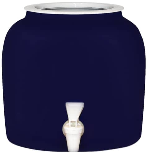  Solid Blue Porcelain Ceramic Water Dispenser