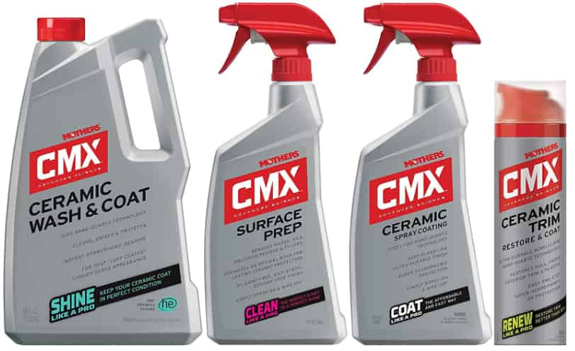 Mothers CMX Ceramic Prep + Ceramic Spray Coating + Ceramic Trim + Ceramic Wash & Coat-Bundle