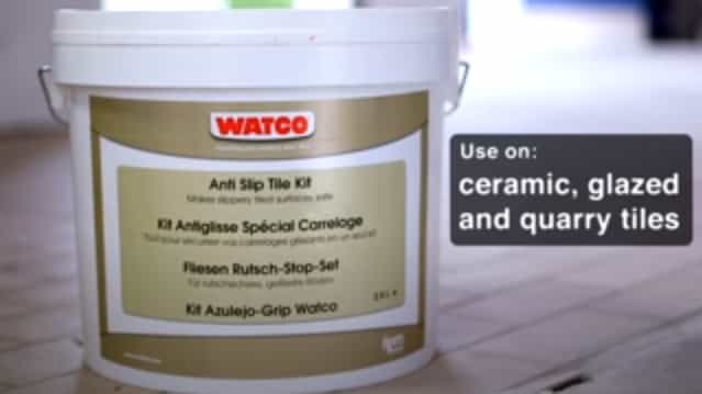 How to make slippery tiles safe with Watco