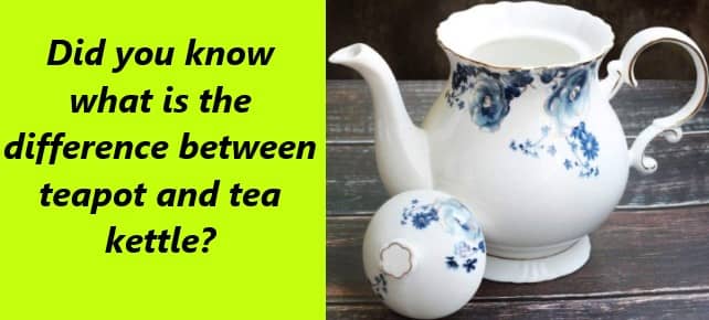Did you know what is the difference between teapot and tea kettle