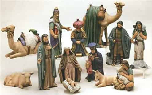 Duncan Christmas Ceramic Nativity 15 piece