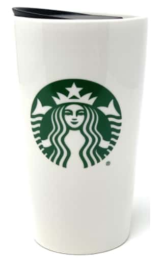Starbucks 2020 Classic Green & White Traveler Tumbler Coffee Mug