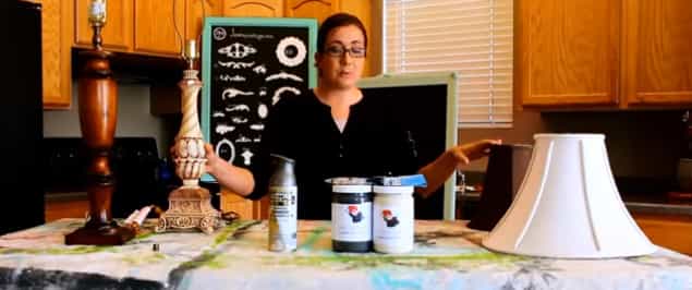How to paint a ceramic lamp