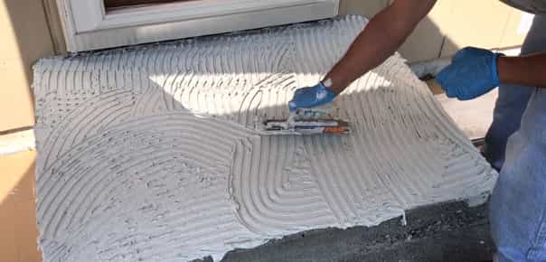 How To Lay Ceramic Tiles Over Concrete, Installing Ceramic Tile On Concrete Floor