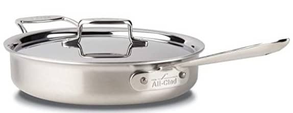 Best skillets best overall All-Clad BD55403 D5 Brushed Stainless Steel 5-ply Bonded Cookware