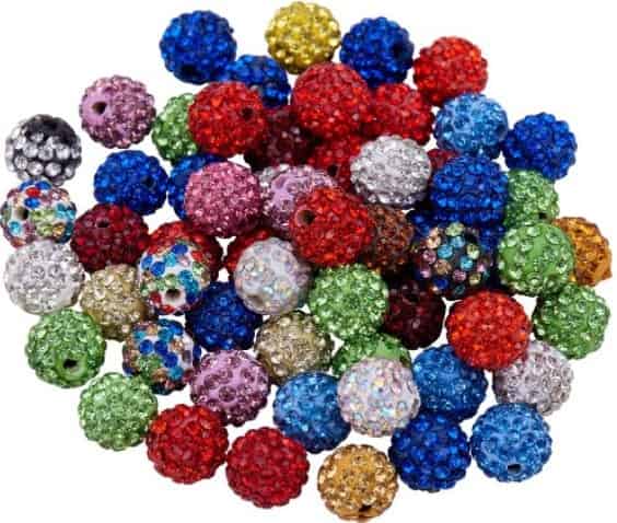PH PandaHall Polymer Clay Rhinestone Round Beads - Best for Party Ornaments