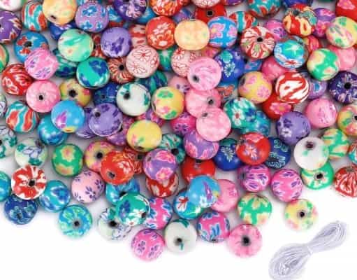 WXBOOM Large Round Clay Beads for Jewelry Making -Best for Bracelets